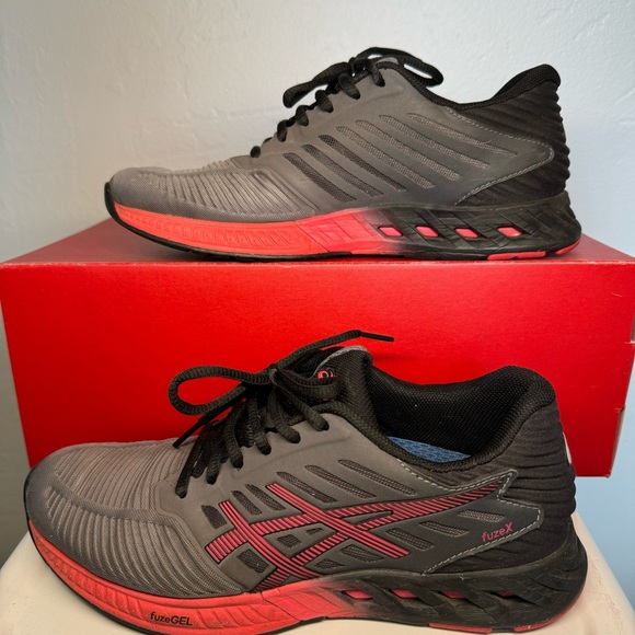 ASICS FuseX Women’s Running Shoe SZ 7 Gray / Pink - Picture 6 of 7